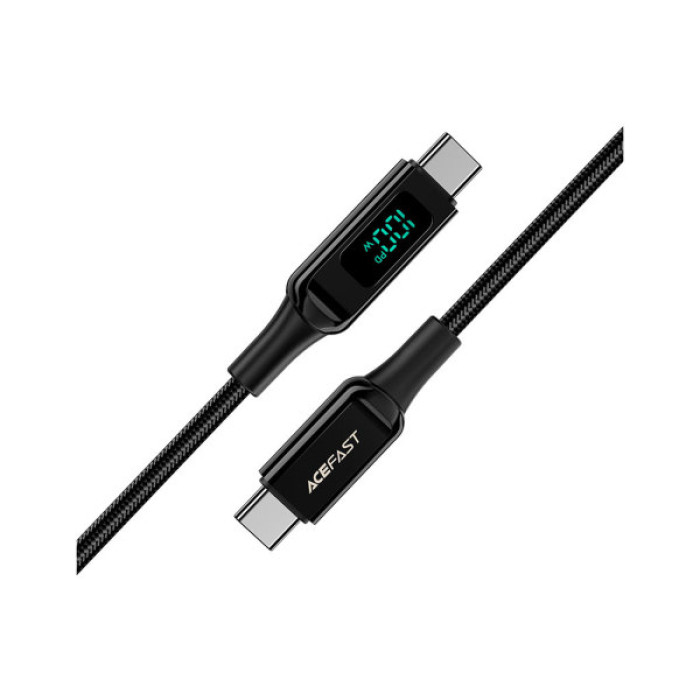 Дата кабель USB-C to USB-C 2.0m 100W with display C6-03 Acefast (6974316281054)
