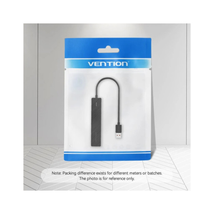 Концентратор Vention USB to 4xUSB 3.2 Gen2 + USB-C 10Gbps 0.15m black (CHOBB)