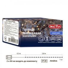 Гірлянда YES! Fun Нитка 41 LED Синя 2.8 м Статична На батарейках (975056)
