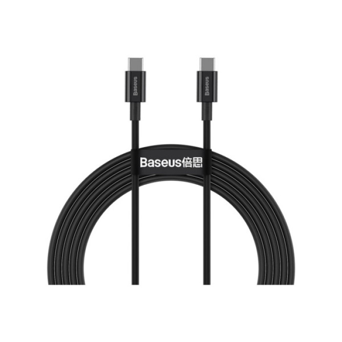 Дата кабель USB-C to USB-C 1.0m 5A Black Baseus (CATYS-B01)