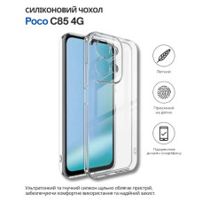 Чохол до мобільного телефона BeCover Silicone Poco C85 4G Transparent (714676)
