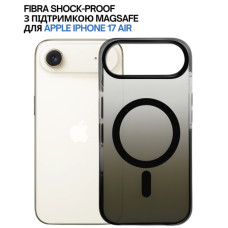 Чохол до мобільного телефона BeCover FIBRA Shock-Proof MagSafe Apple iPhone 17 Air Black (715450)