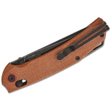 Ніж SRM Asika, Sandvik 14C28N, мікарта, чорно-коричневий (411L-MN)