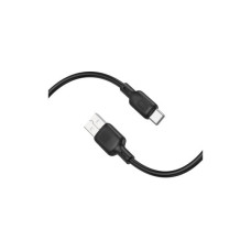 Дата кабель USB 2.0 AM to USB-C 1.0m silicone black BOROFONE (6941991115431)