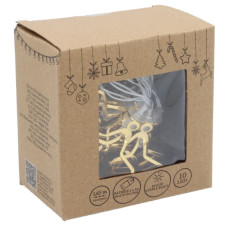 Гірлянда Chomik Зірки 3D 1.65 м 10 LED Теплий білий (5900779854109)