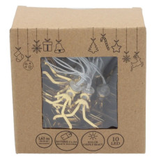 Гірлянда Chomik Зірки 3D 1.65 м 10 LED Теплий білий (5900779854109)