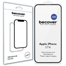Скло захисне BeCover 10D Apple iPhone 17e Black (715142)