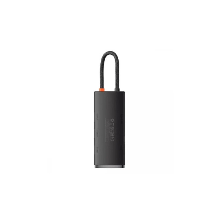 Концентратор Baseus USB-C 5-in-1 HDMI + 3xUSB 3.0 + PD black (WKQX040001)