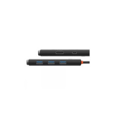 Концентратор Baseus USB-C 5-in-1 HDMI + 3xUSB 3.0 + PD black (WKQX040001)