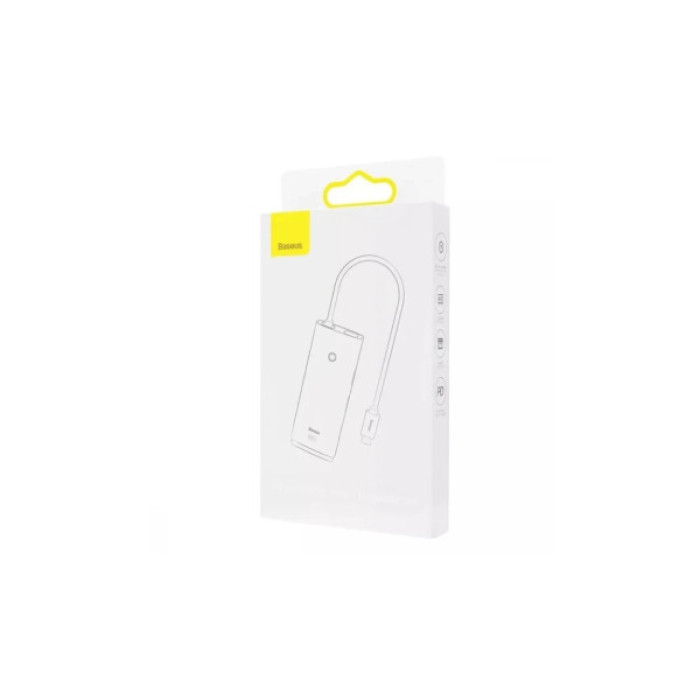 Концентратор Baseus USB-C 5-in-1 HDMI + 3xUSB 3.0 + PD black (WKQX040001)