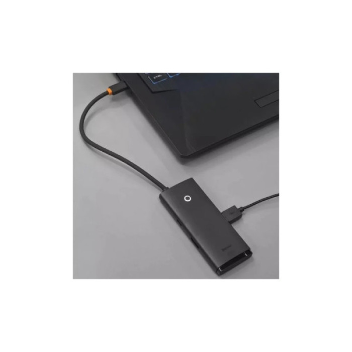 Концентратор Baseus USB-C 5-in-1 HDMI + 3xUSB 3.0 + PD black (WKQX040001)