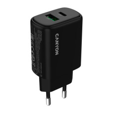 Зарядний пристрій Canyon OnCharge 250 25W 1xPD 1xQC EU Black (CNE-CHA250-31)