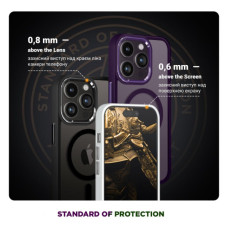 Чохол до мобільного телефона Armorstandart Unit MagSafe Apple iPhone 14 Matte Clear Silver (ARM70462)