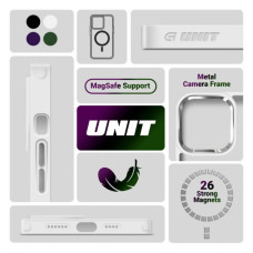 Чохол до мобільного телефона Armorstandart Unit MagSafe Apple iPhone 14 Matte Clear Silver (ARM70462)