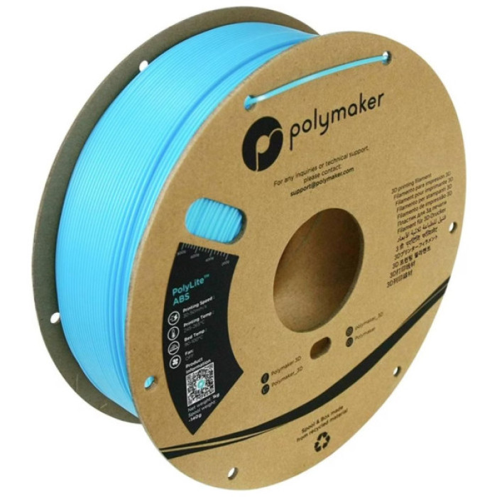 Пластик для 3D-принтера Polymaker ABS POLYLITE 1,75mm 1kg LIGHT BLUE (PE01031)