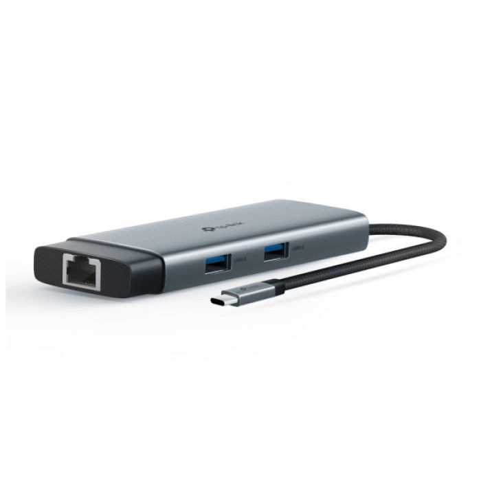 Концентратор TP-Link USB 3.0 6-in-1 2xUSB 3.0 + 1xUSB-C + 1xHDMI + 1xRJ45 + PD 100W (UH6120C)