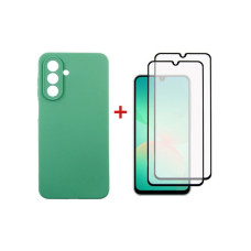 Чохол до мобільного телефона Dengos Kit Samsung Galaxy A26 Soft + 2 pcs glass (Mint) (DG-CTG2P-12)