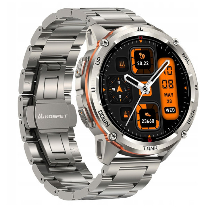 Смарт-годинник KOSPET Tank T3 ULTRA 2 SE SILVER (6974958251187)