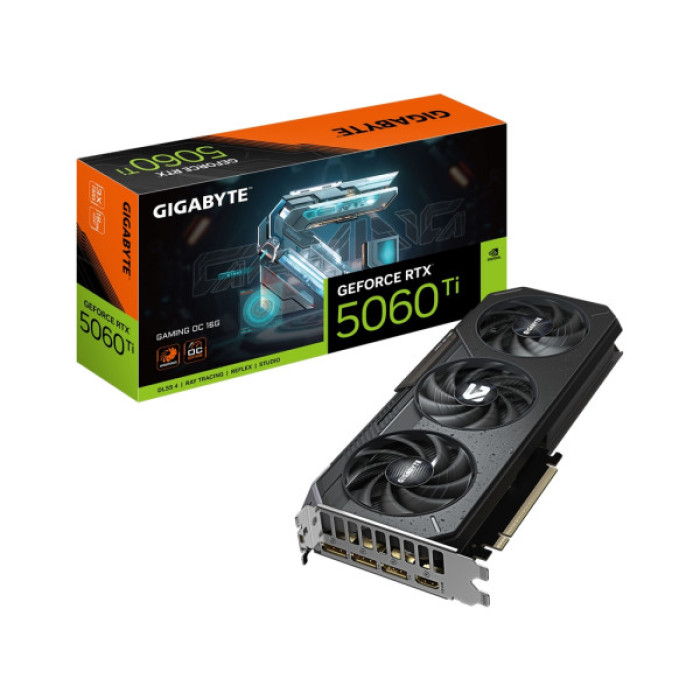 Відеокарта GIGABYTE GeForce RTX5060Ti 16Gb GAMING OC (GV-N506TGAMING OC-16GD)