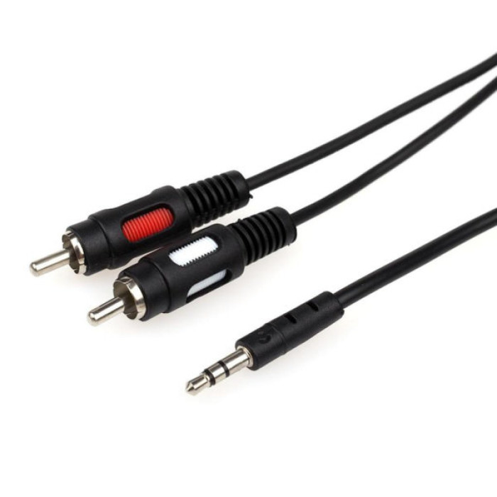 Кабель мультимедійний 3.5mm M to 2xRCA M 0.8m Atcom (10810)