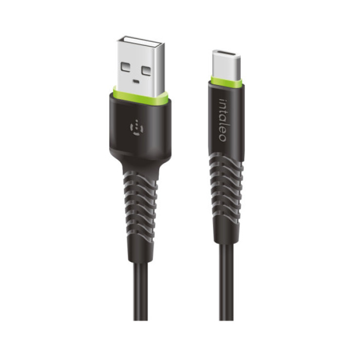 Дата кабель USB 2.0 AM to USB-C 2.0m CBFLEXT2 Black Intaleo (1283126521423)