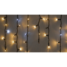 Гірлянда Delux Icicle 75LED 2x0.7m 18 біл. flash теплий білий/чорний IP44 EN (90015185)