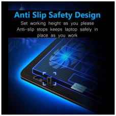 Підставка до ноутбука IceCoorel 10-15.6", 6*60mm 2500 RPM, 2*USB, 353x255x32mm, Black (A9)