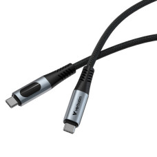 Дата кабель USB-C to USB-C 1.2m with display 100W black Verbatim (31848)
