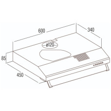 Витяжка кухонна Cata LFK 6001 Wh