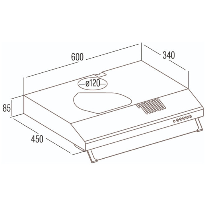 Витяжка кухонна Cata LFK 6001 Wh
