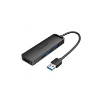Концентратор Vention USB 3.0 to 4xUSB 3.0 black (CHLBB-SCB)