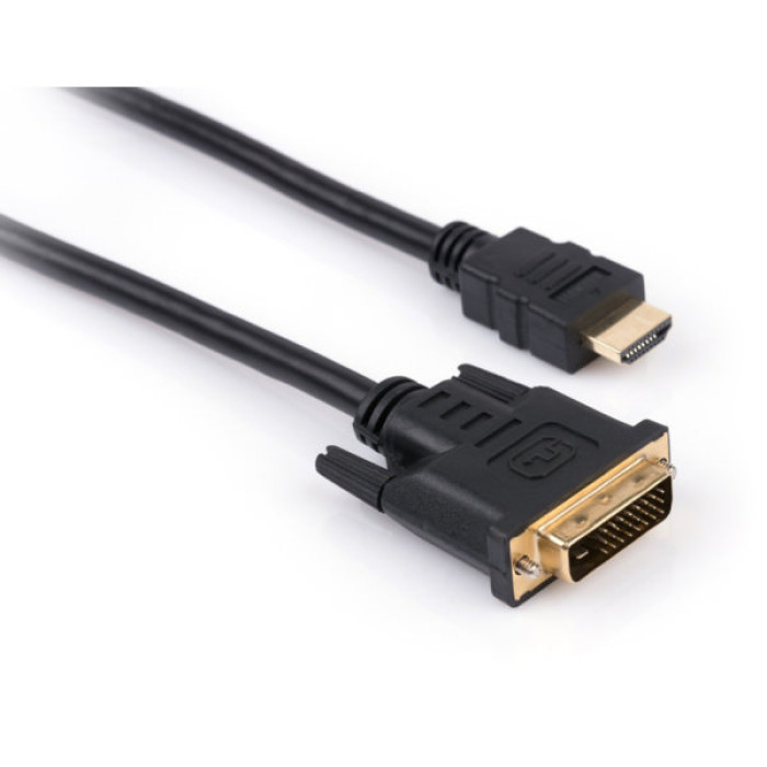 Кабель мультимедійний HDMI M to DVI M 3.0m 24+1pin Vinga (VCPHDMIDVI3)