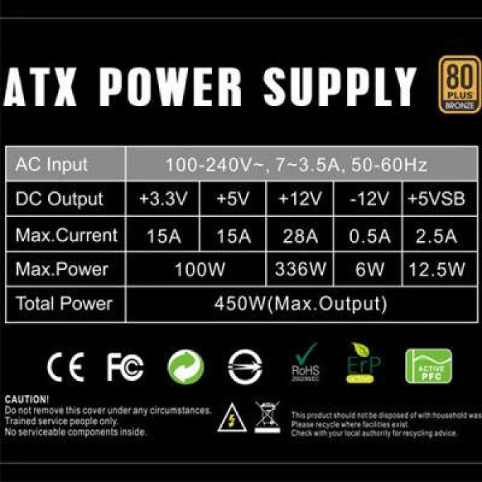 Блок живлення Gamemax 450W (GP-450)