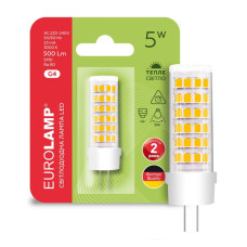Лампочка Eurolamp Светодиодная капсульная лампа EUROLAMP LED силикон G4 5W 500Lm 300 (LED-G4-0530(220))