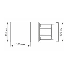 Світильник Videx LED AR04 IP54  6W 2700K (VL-AR04-062B)