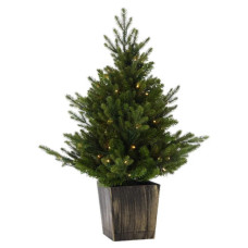 Штучна ялинка Chomik в горщику з підсвіткою 90 LED, 90 см (5900779899087)
