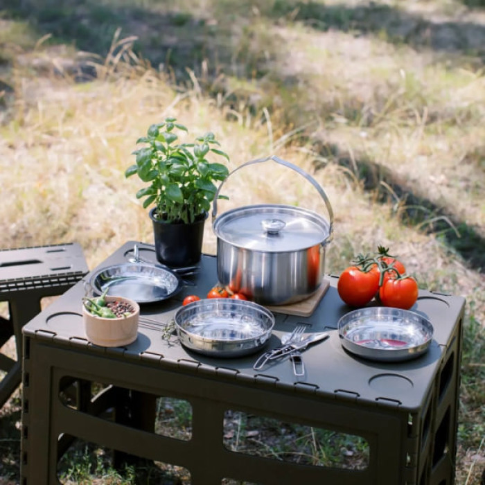 Туристичний стіл Tribe Camp Table High пластиковий Olive (T-EF-0004-olive)