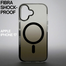 Чохол до мобільного телефона BeCover FIBRA Shock-Proof MagSafe Apple iPhone 17 Black (715439)