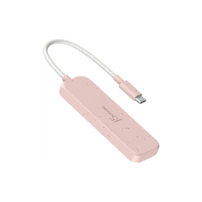 Концентратор J5create USB-C to 2xUSB-A + 2xUSB-C 3.2 10Gbps rose (JCH342ER-N)