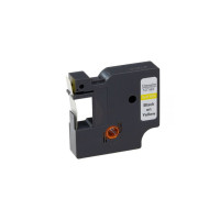 Стрічка для принтера етикеток UKRMARK RL-D-45018P-BK/YE, аналог DYMO S0720580, 12мм х 7м. (900299)