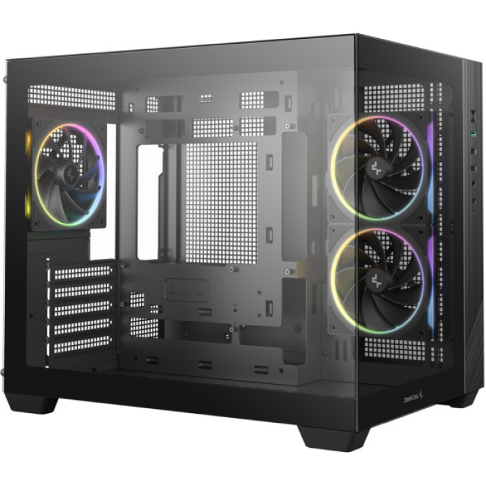 Корпус для ПК Deepcool CG330 3F Black (R-CG330-BKNGM3-G)