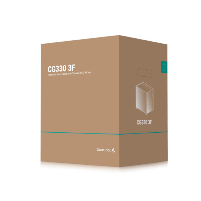 Корпус для ПК Deepcool CG330 3F Black (R-CG330-BKNGM3-G)