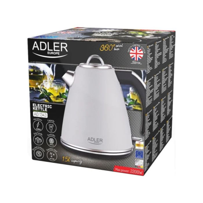 Електрочайник Adler AD 1343 white