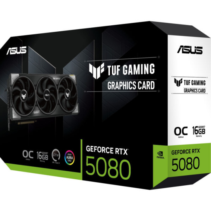 Відеокарта ASUS GeForce RTX5080 16GB TUF OC GAMING (TUF-RTX5080-O16G-GAMING)