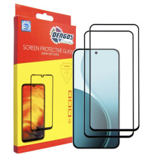 Скло захисне Dengos OPPO Reno14 / Reno14 F / Reno14 FS 5G Black 2 pcs (DG-TG2P-93)