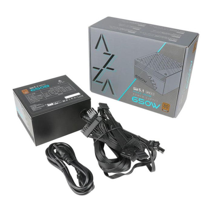 Блок живлення Azza 650W PSAZ-650B(ATX3.1) (PSAZ-650B(ATX3.1))