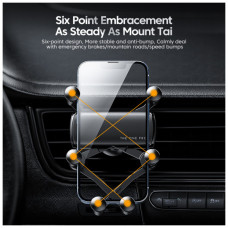 Універсальний автотримач Essager Tourist Gravity Car Mount Phone Holder Black (EZJZL-TR01)