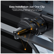 Універсальний автотримач Essager Tourist Gravity Car Mount Phone Holder Black (EZJZL-TR01)