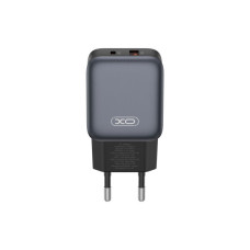 Зарядний пристрій XO L156 USB-C PD30W + USB-A QC3.0 Black (L156.black)