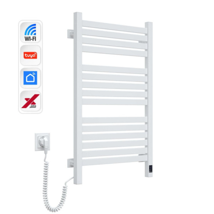 Сушарка для рушників Navin Авангард Х, 800х480, Wi-Fi, білий, лівобічна (12-172155-4880)